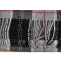 Bufanda de lana 100% Yak / Bufanda de lana Yak de hombre / Bufanda de lana de cachemir de Yak a cuadros